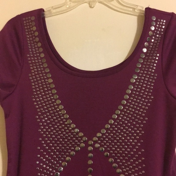 Purple Sparkle Dress - Picture 2 of 3